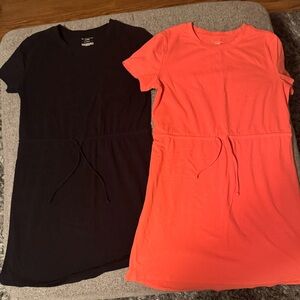 Tek Gear Orange and Black casual dresses (2 dresses)